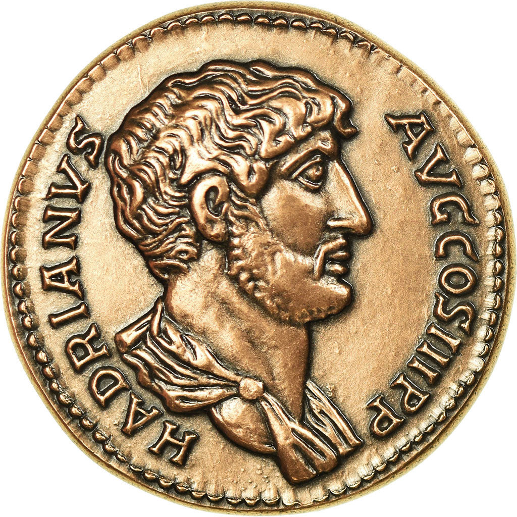 France, Médaille, Reproduction Monnaie Antique,  Hadrien, SPL+, Cuivre