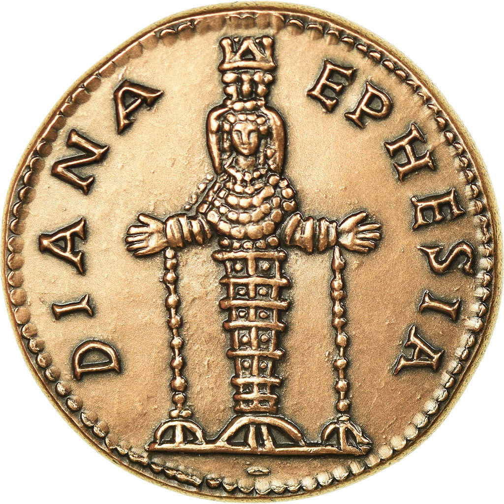 France, Médaille, Reproduction Monnaie Antique,  Hadrien, SPL+, Cuivre