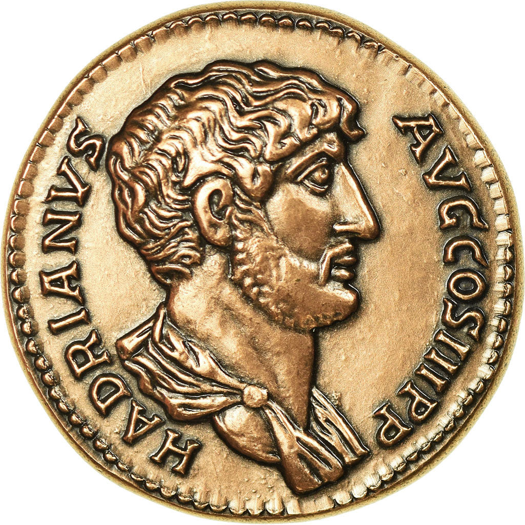 France, Médaille, Reproduction Monnaie Antique,  Hadrien, SPL+, Cuivre