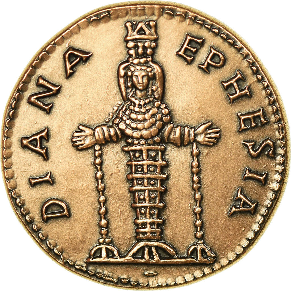 France, Médaille, Reproduction Monnaie Antique,  Hadrien, SPL+, Cuivre