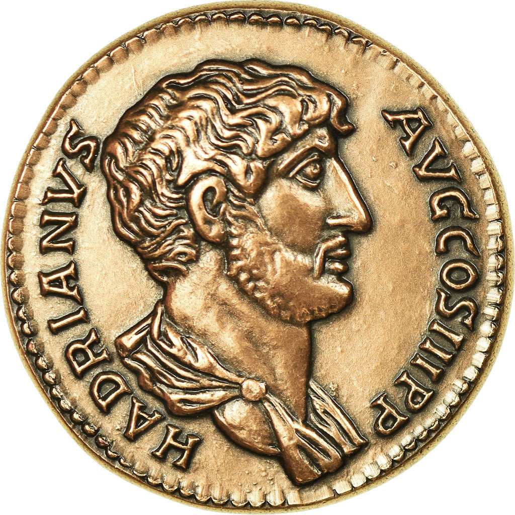 Frankrijk, Medaille, Reproduction Monnaie Antique,  Hadrien, UNC, Koper
