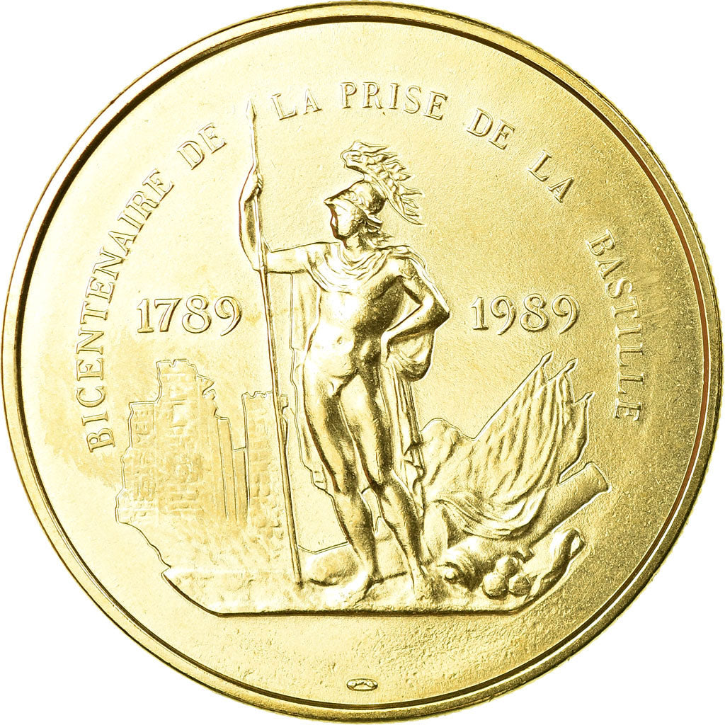 France, Médaille, Bicentenaire de la Prise de la Bastille, 1989, FDC