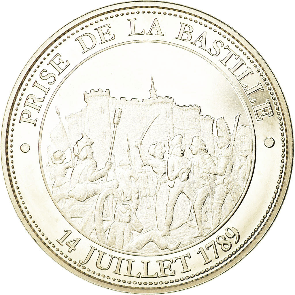 Francia, medalla, Révolution Française, Prise de la Bastille, FDC, Cobre -