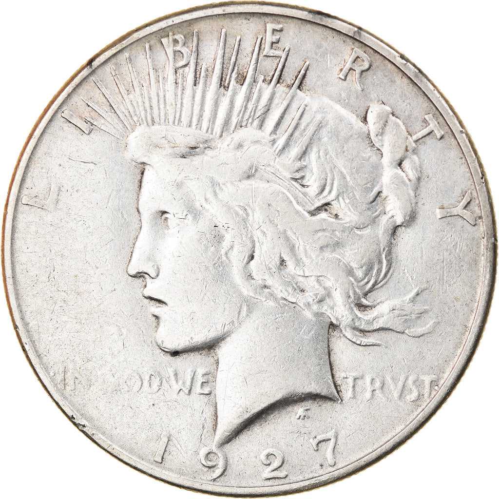 Coin, United States, Peace Dollar, Dollar, 1927, U.S. Mint, San Francisco