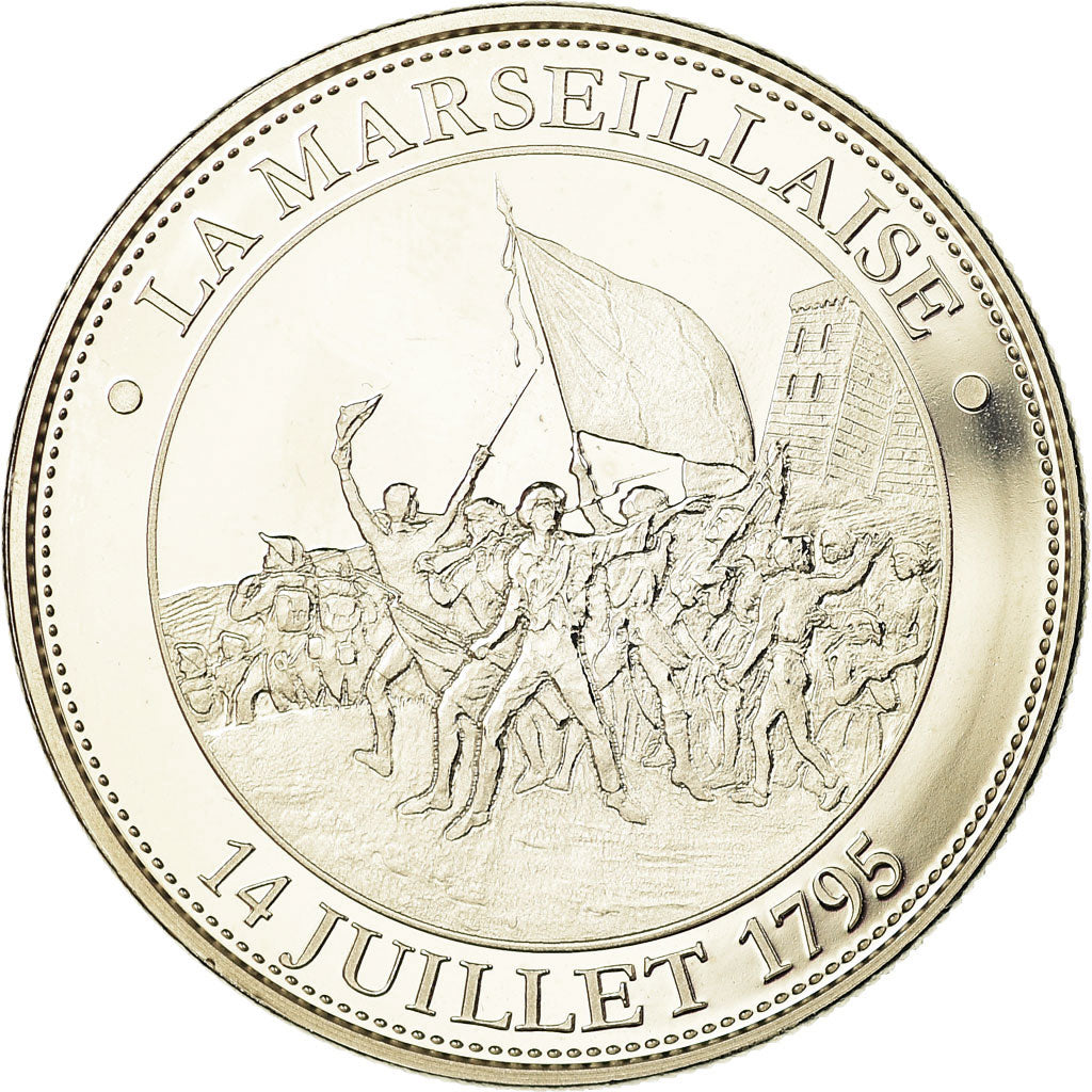 Francia, medalla, Révolution Française, La Marseillaise, FDC, Cobre - níquel