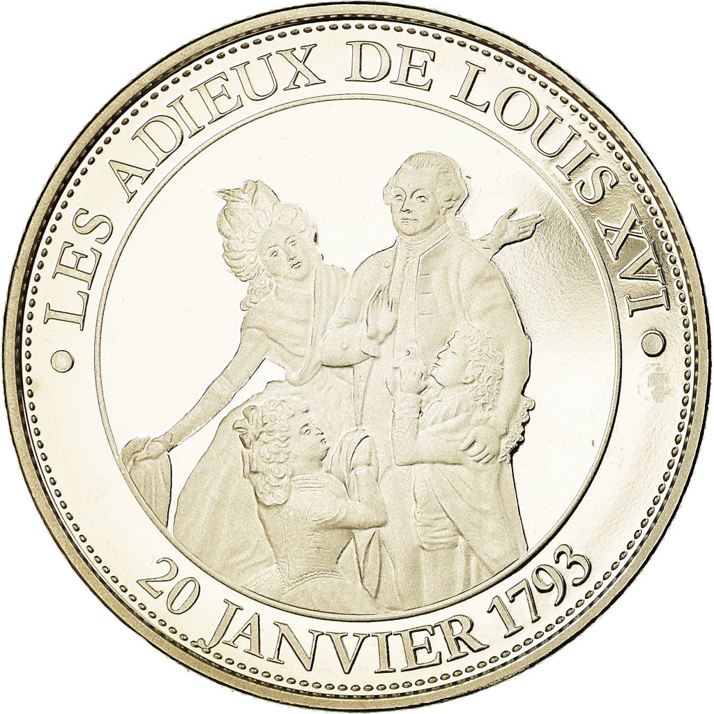 France, Médaille, Les adieux de Louis XVI, History, FDC, Copper-nickel