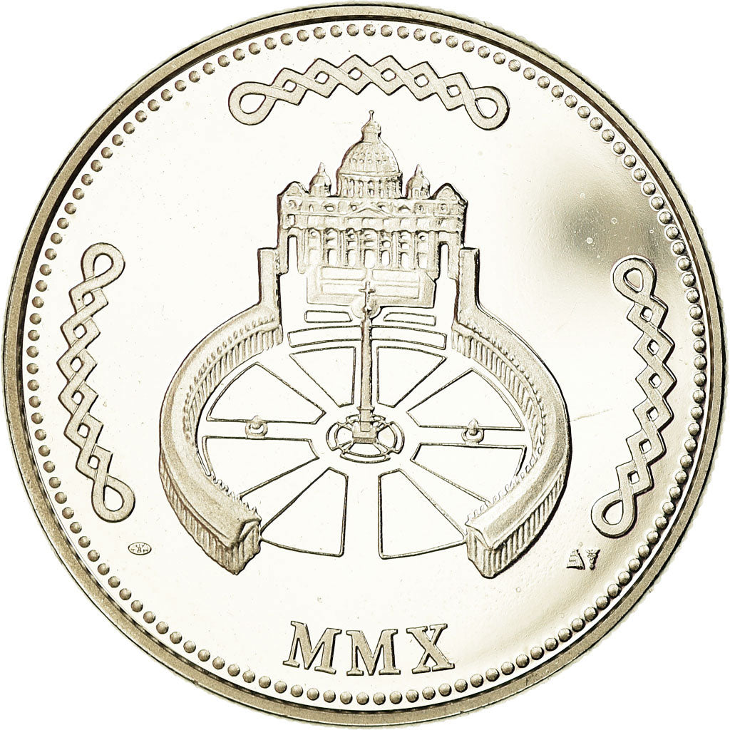Vatican, Medal, Le Pape Benoit XVI, MS(65-70), Copper-nickel