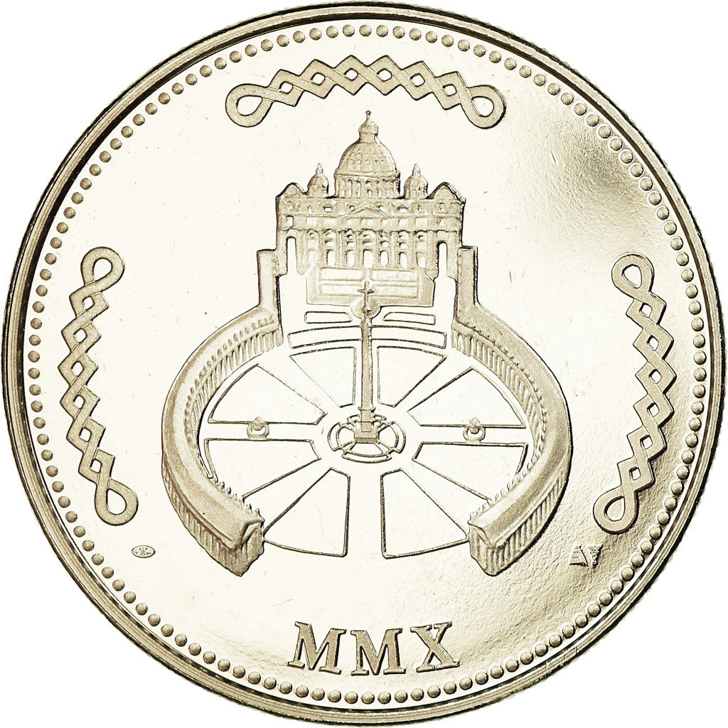 Vatican, Medal, Le Pape Benoit XVI, MS(64), Copper-nickel