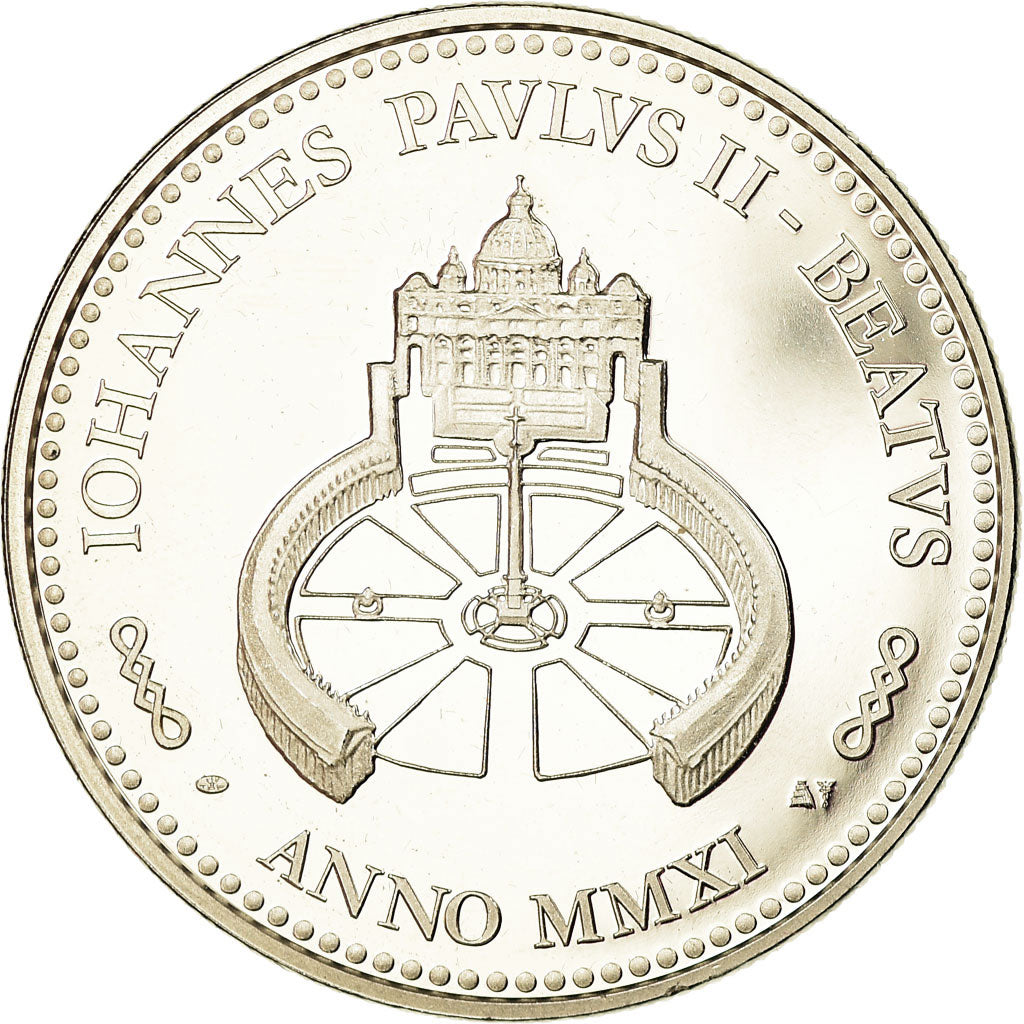 Vatikan, Medaille, Le Pape Jean-Paul II, 2011, UNZ+, Copper-nickel