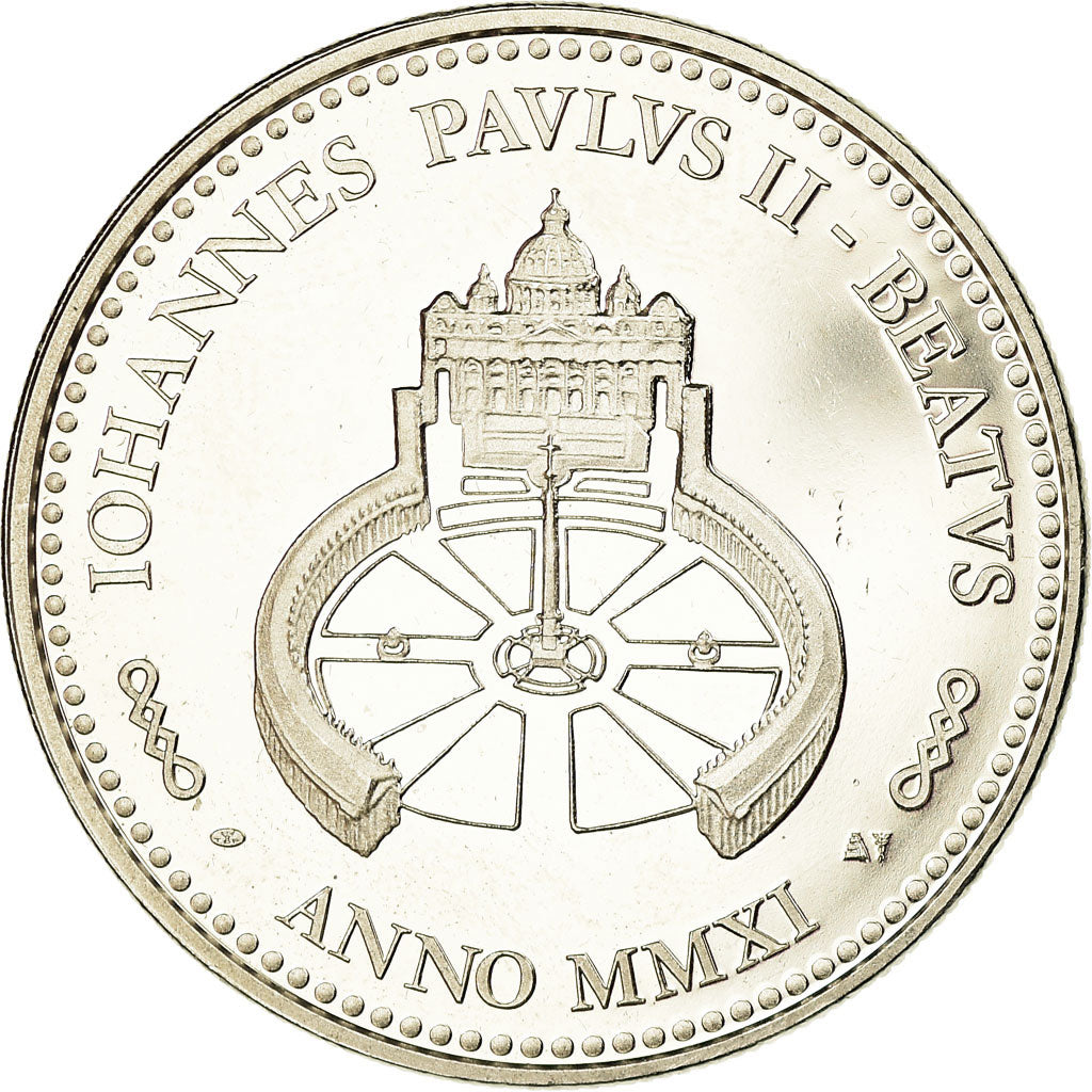 Vatican, Medal, Le Pape Jean-Paul II, 2011, MS(63), Copper-nickel