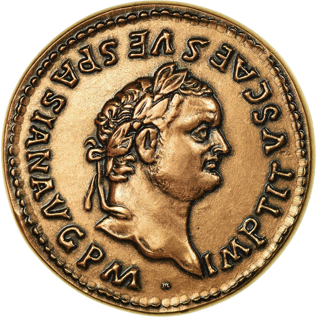 France, Medal, Reproduction Monnaie Antique,  Titus, MS(64), Copper