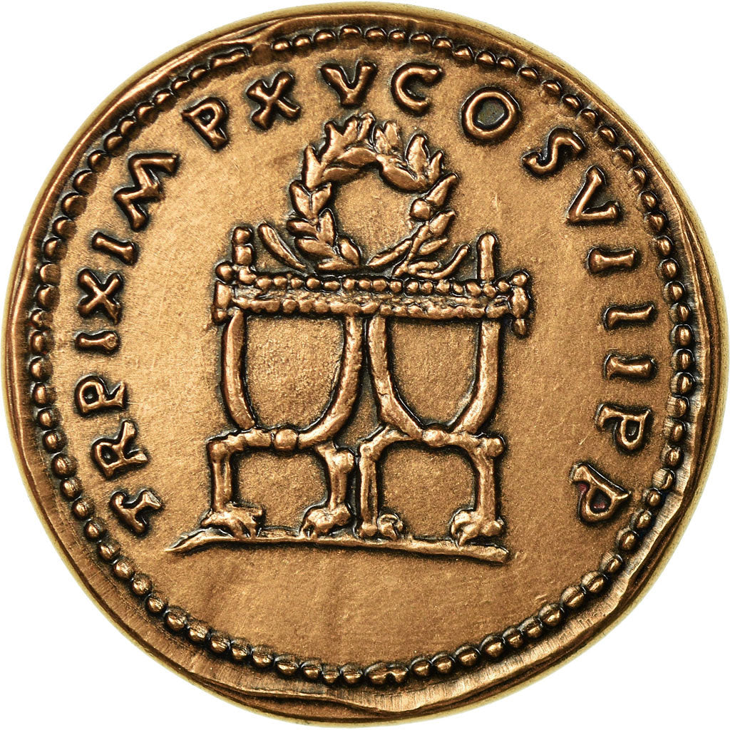 France, Medal, Reproduction Monnaie Antique,  Titus, MS(64), Copper
