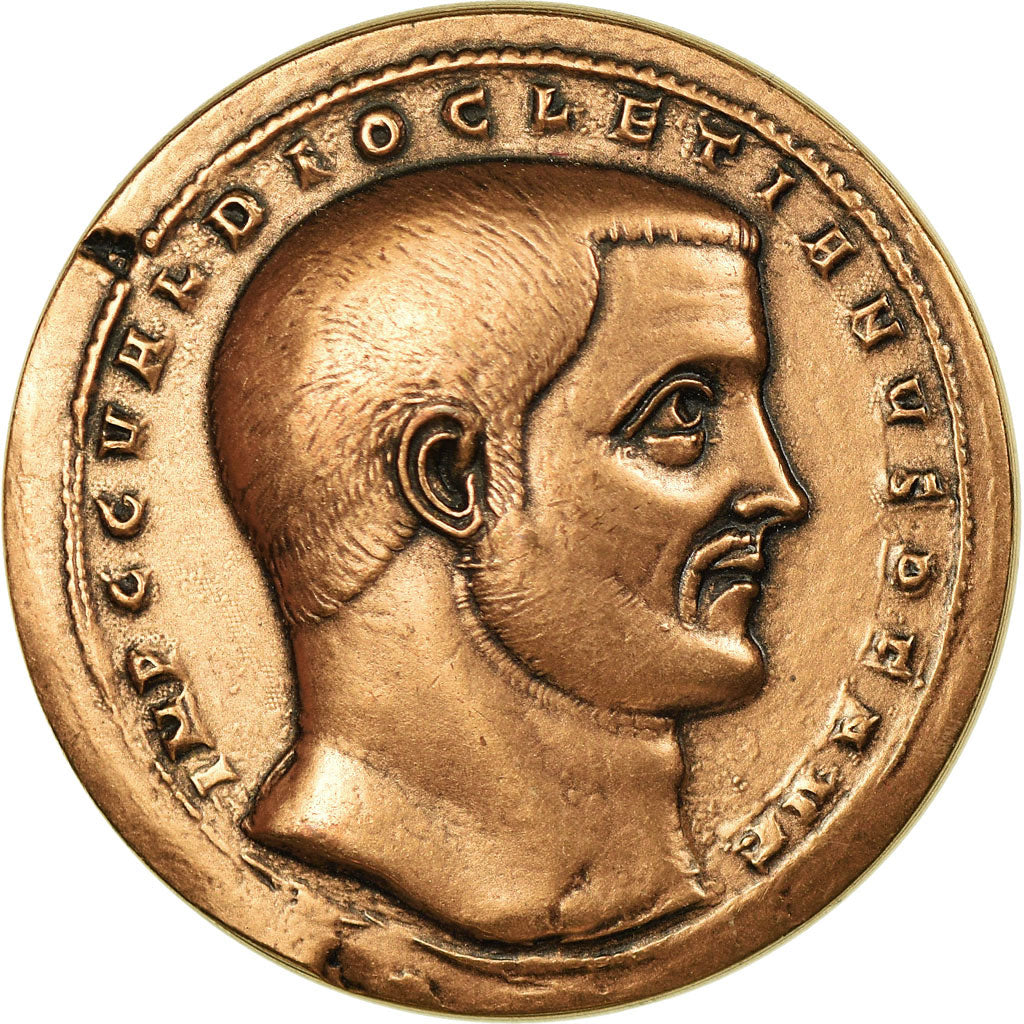 Frankreich, Medal, Reproduction Monnaie Antique,  Dioclétien, UNZ+, Kupfer