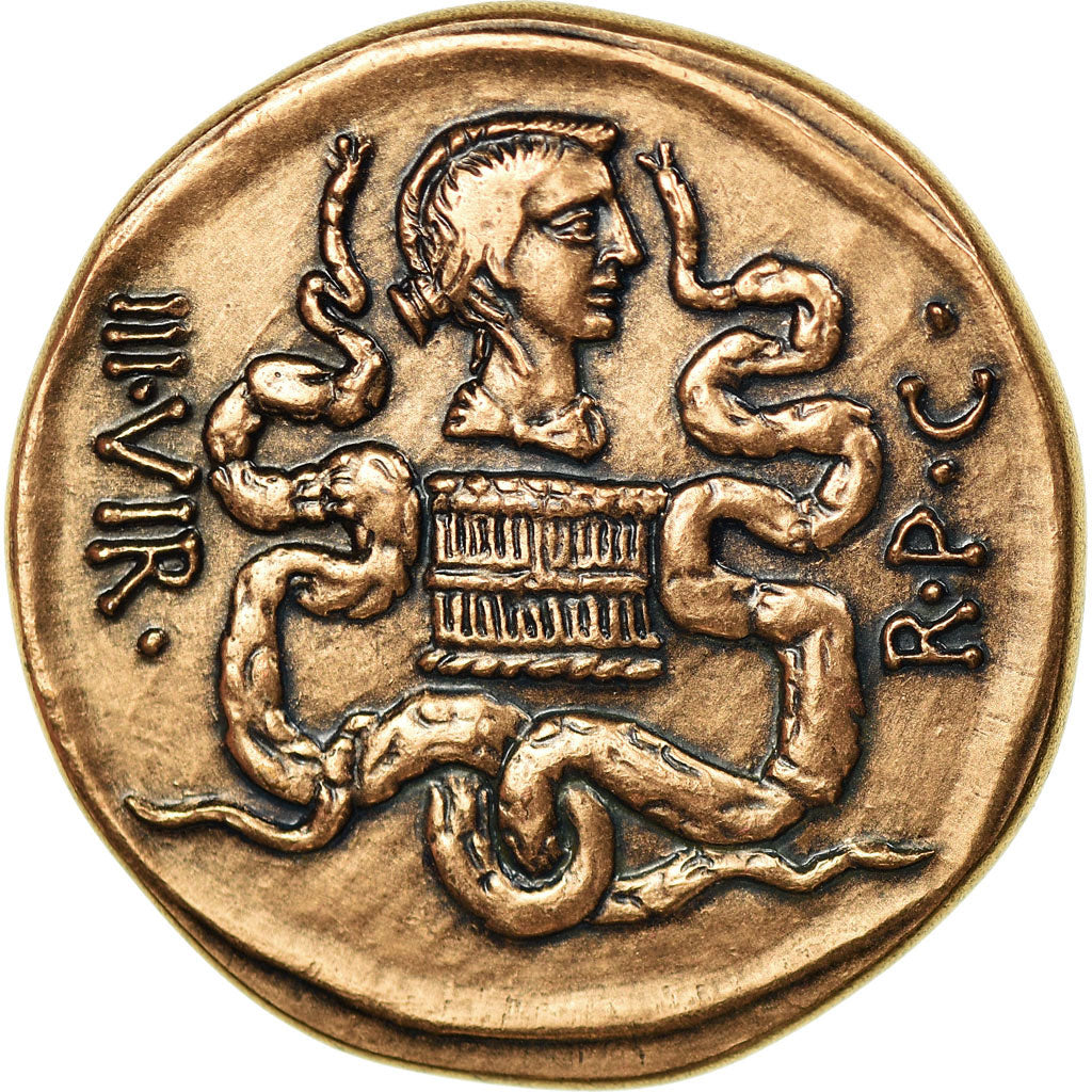 France, Medal, Reproduction Monnaie Antique, Marc Antoine, MS(64), Copper