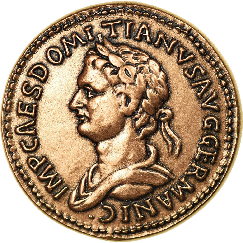 Francia, Medal, Reproduction Monnaie Antique,  Domitien, SPL+, Rame