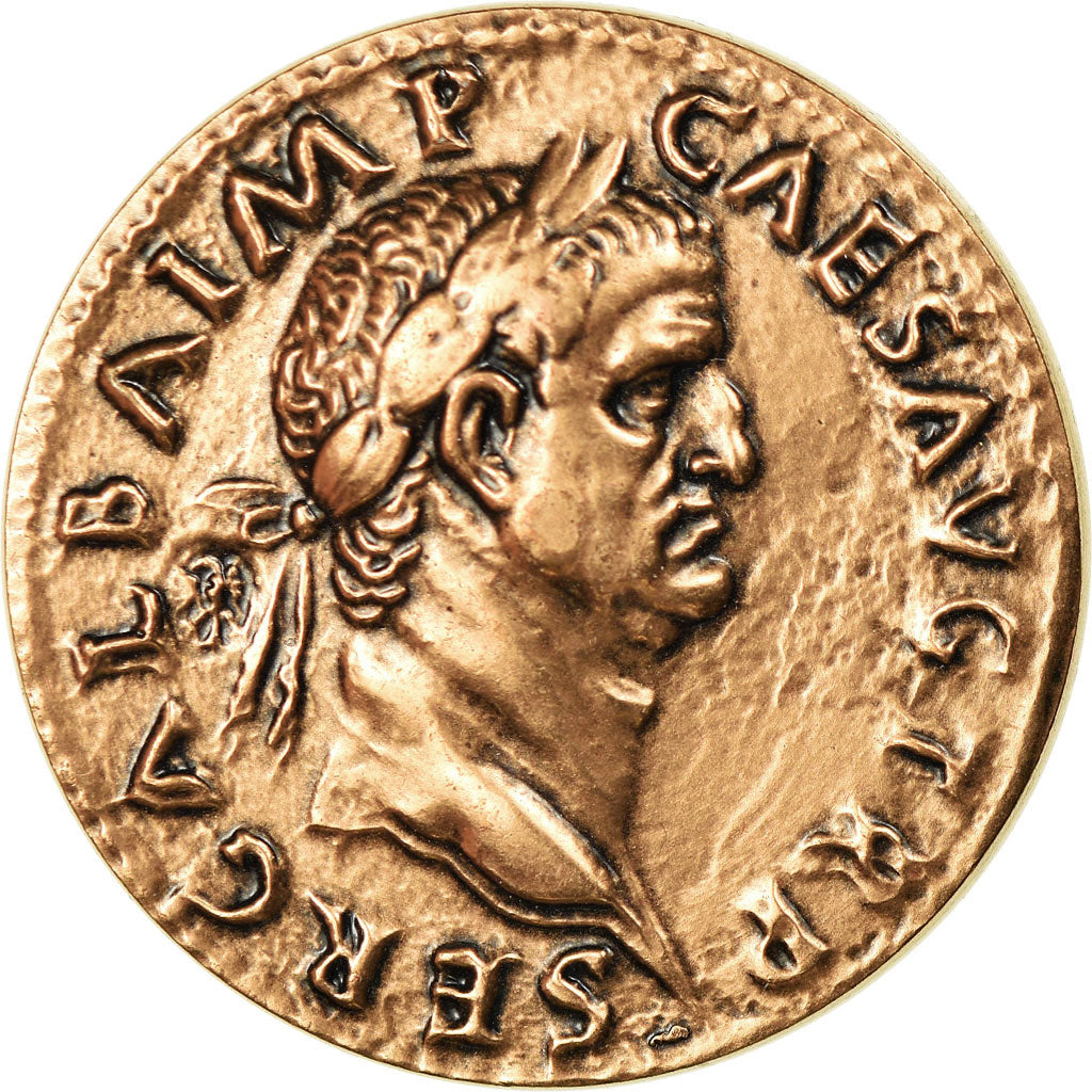 Frankreich, Medaille, Reproduction Monnaie Antique, Galba, UNZ+, Kupfer