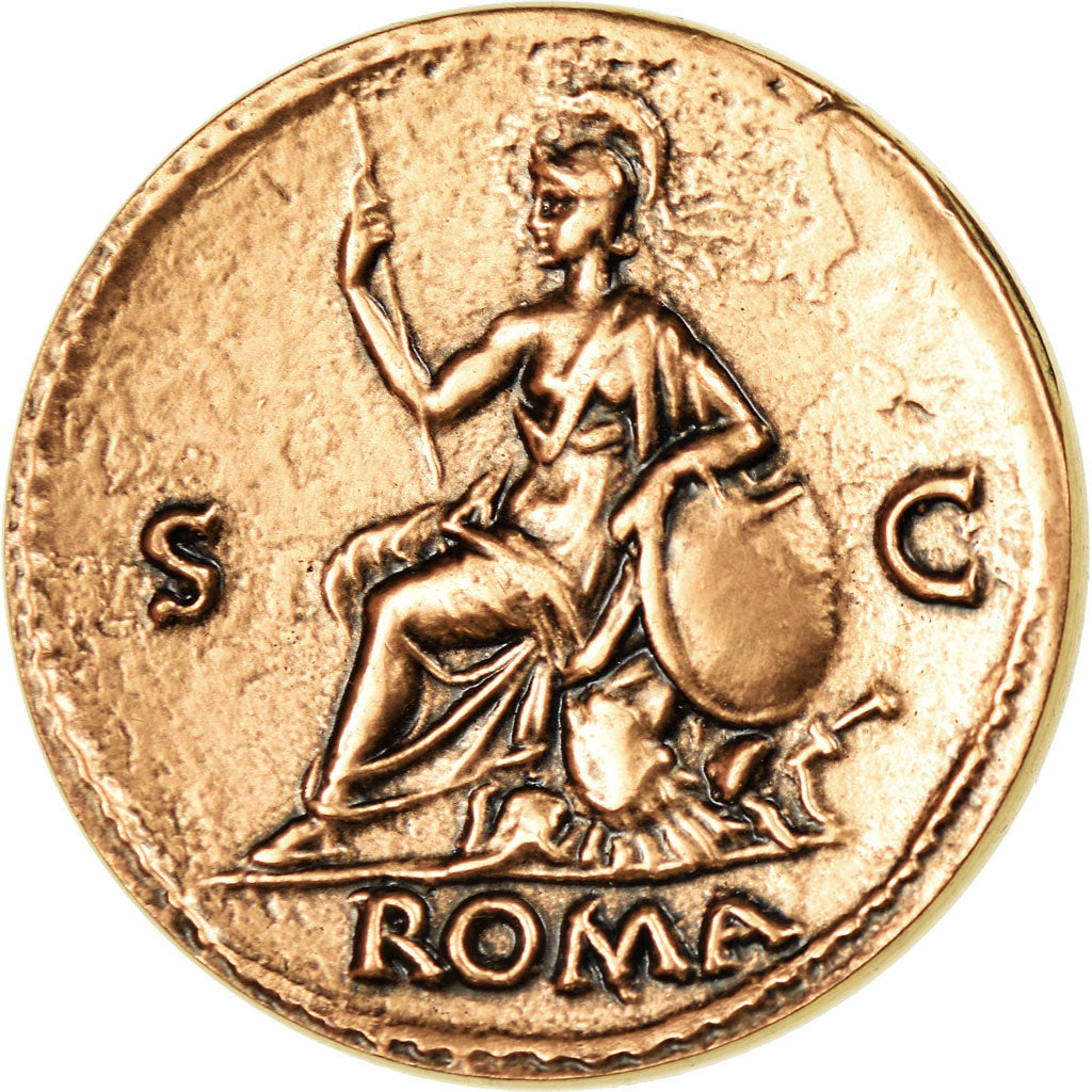 Frankreich, Medaille, Reproduction Monnaie Antique, Galba, UNZ+, Kupfer