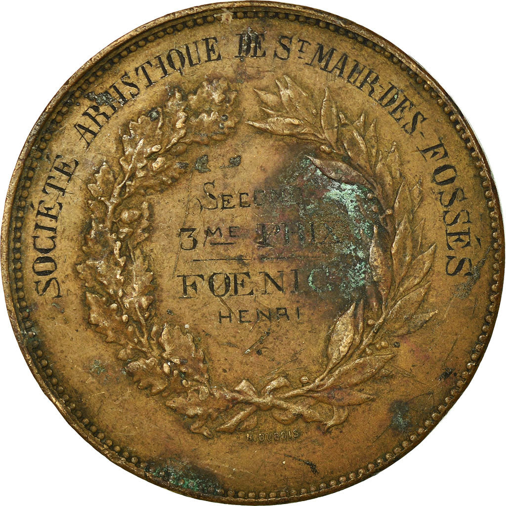 Francja, Medal, Société Artistique de Saint-Maur-des-Fossés, Undated