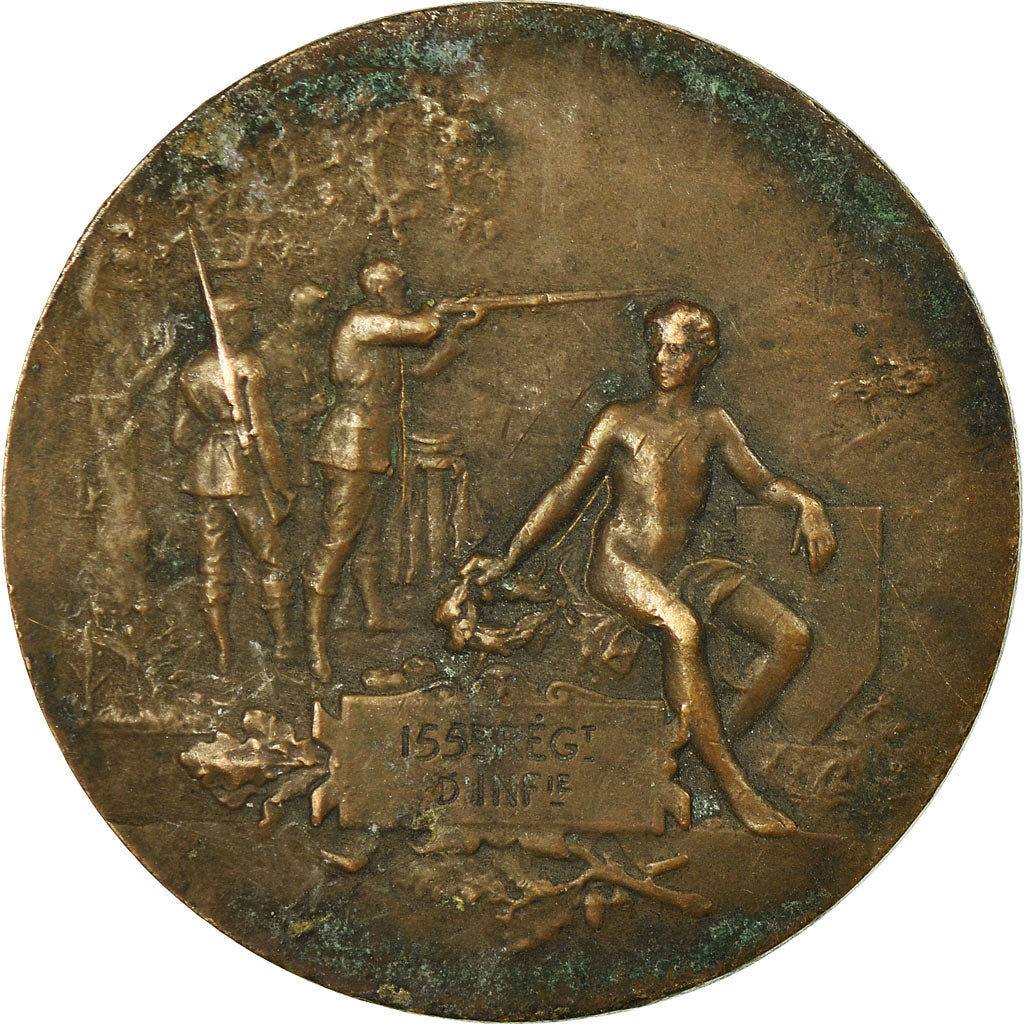 Frankrijk, Medaille, Tir, 155ème Régiment d'Infanterie, Dubois.H, FR+, Bronze