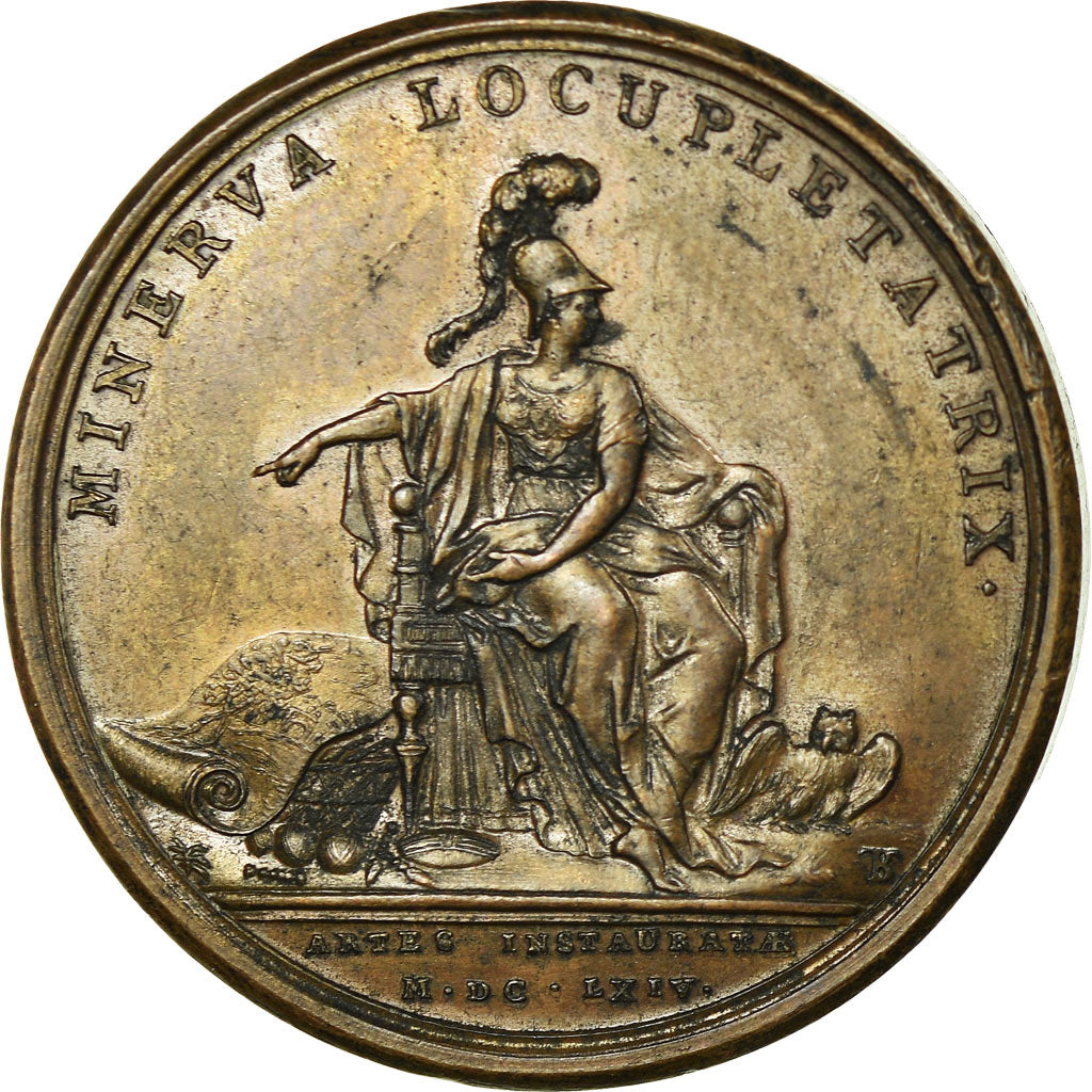 France, Medal, Louis XIV, Etablissement des Manufactures, 1664, Mauger