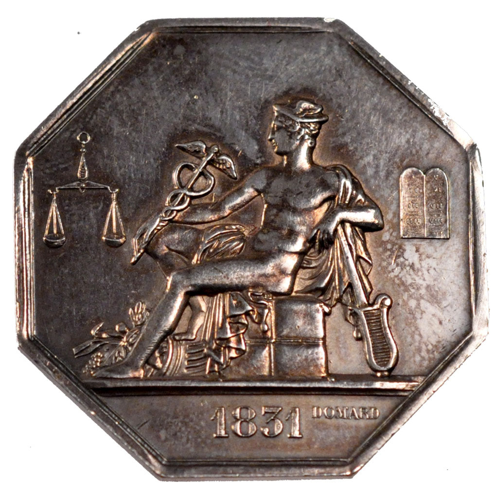 France, Trades, Token, 1831, AU(55-58), Silver, 16.34