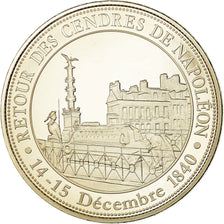 France, Médaille, Retour des Cendres de Napoléon Ier aux Invalides, FDC