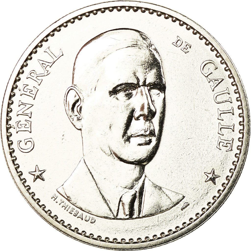 France, Médaille, Vème République, Charles De Gaulle, Thiébaud, FDC