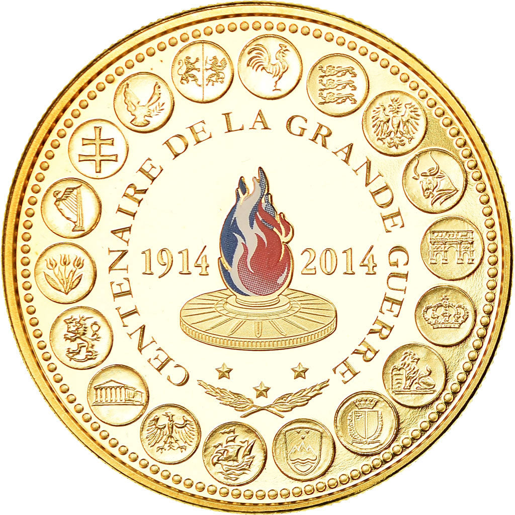 Frankreich, Medaille, L'Europe des XXVIII, Centenaire de la Grande Guerre, STGL