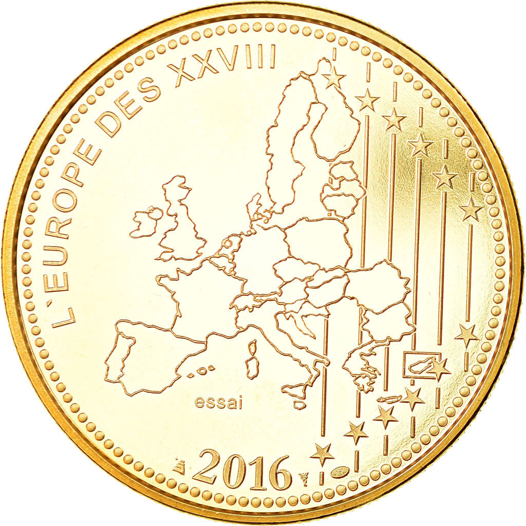 France, Medal, L'Europe des XXVIII, Centenaire de Verdun, 2016, MS(65-70)