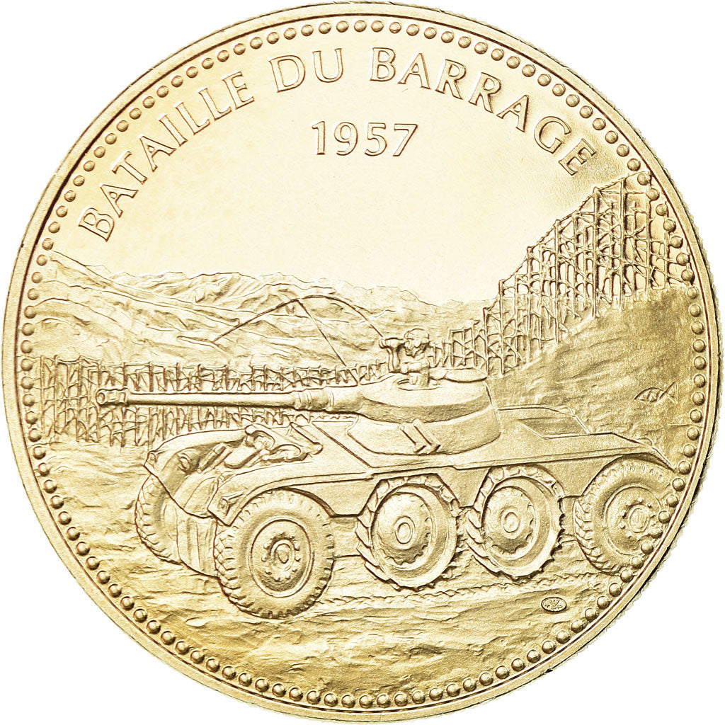 France, Médaille, Guerre d'Algérie, Bataille du Barrage, FDC, Copper-nickel