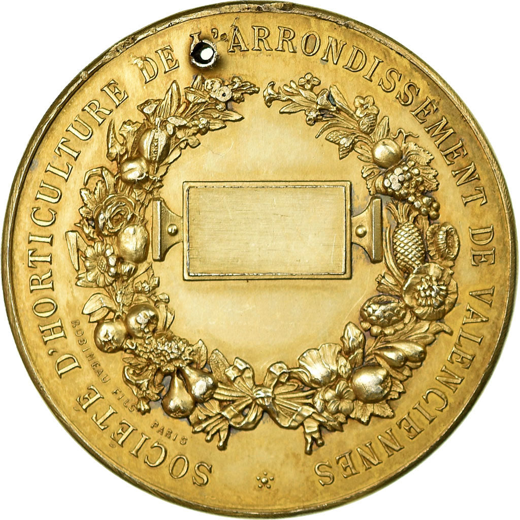 France, Medal, Société d'Horticulture de l'arrondissement de Valenciennes