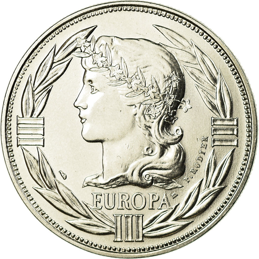 Francia, medaglia, Ecu Europa, Marianne, 1985, Rodier, FDC, Rame-nichel