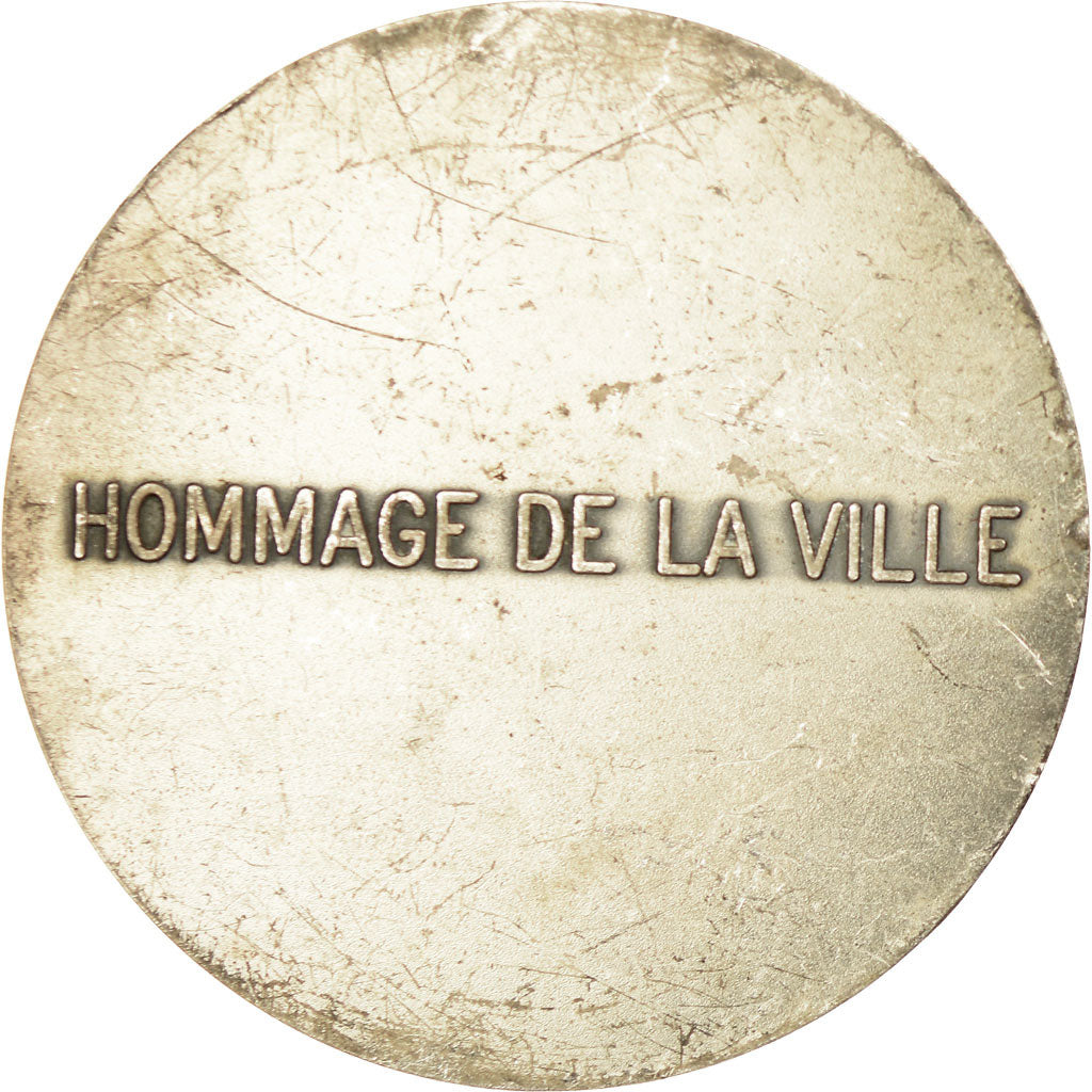France, Medal, Ville de Luzarches, EF(40-45), Silvered bronze
