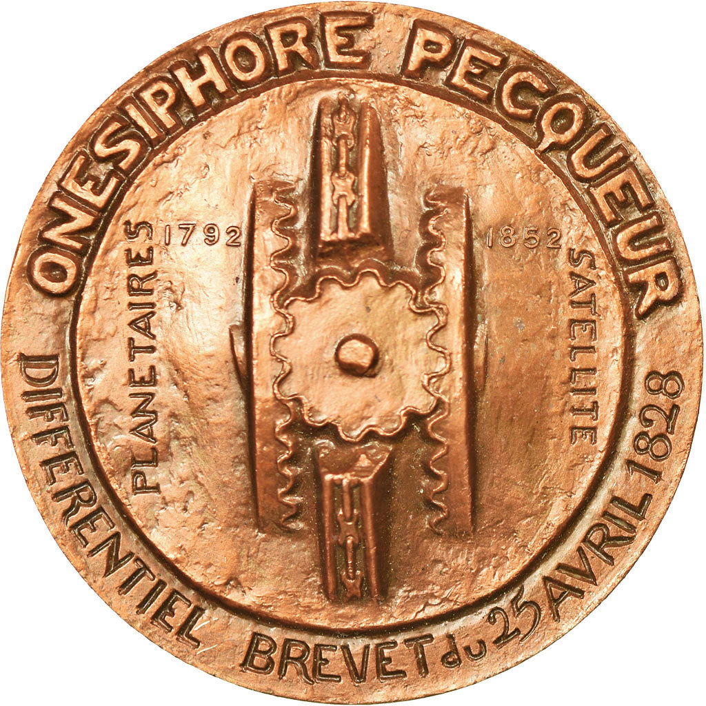 France, Médaille, Onesiphore Pecqueur, Chariot à Vapeur, Sciences &