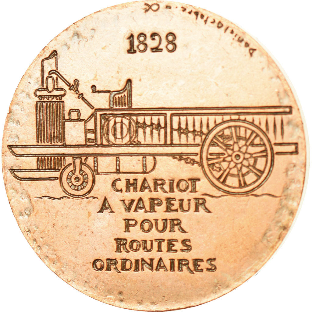France, Médaille, Onesiphore Pecqueur, Chariot à Vapeur, Sciences &