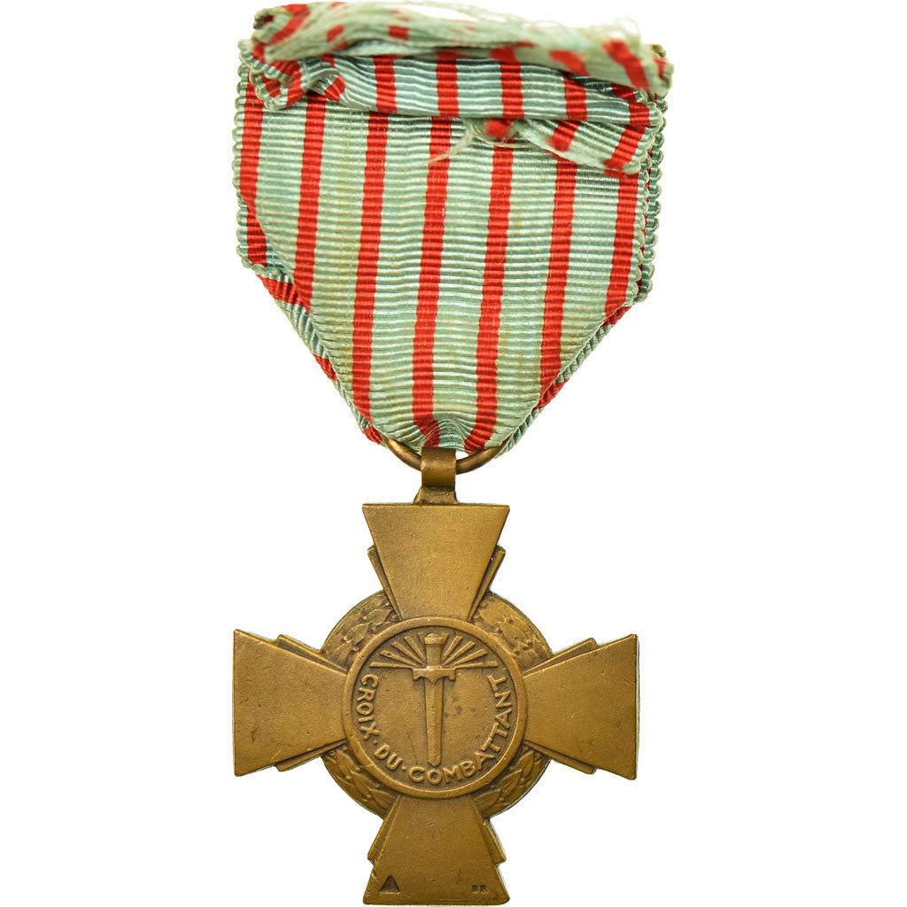 France, Croix du Combattant, Medal, 1914-1918, Very Good Quality, Bronze, 36
