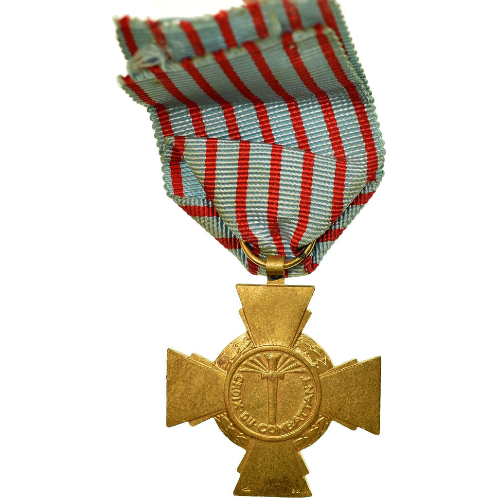 France, Croix du Combattant, Medal, 1914-1918, Very Good Quality, Bronze, 36