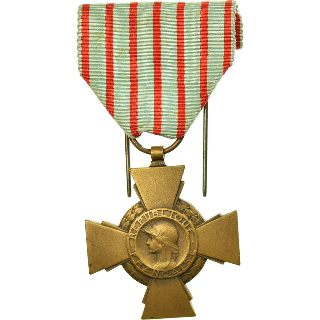 France, Croix du Combattant, Medal, 1914-1918, Excellent Quality, Bronze, 36