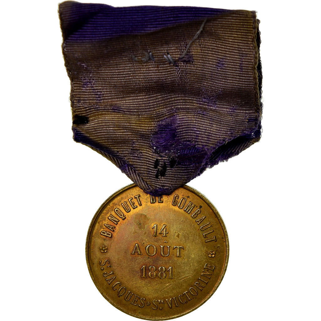 Francia, Banquet de Combault, Saint-Jacques, Sainte Victorine, medaglia, 1881