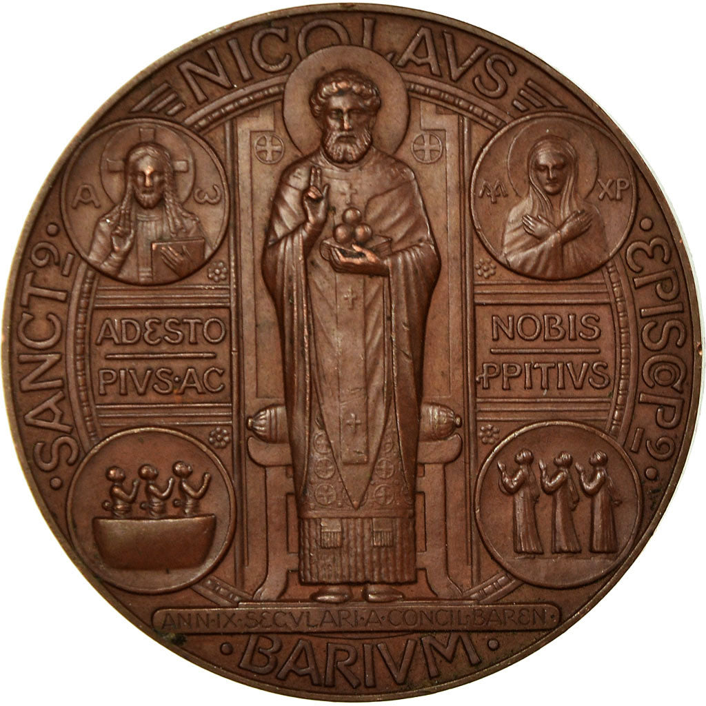 Vatican, Médaille, Saint-Nicolas, Religions & beliefs, SUP+, Bronze
