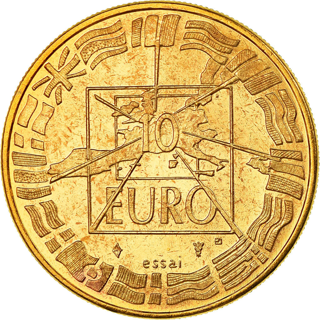 Francia, medaglia, De Gaulle-Adenauer, Politics, Society, War, 1998, FDC, Rame