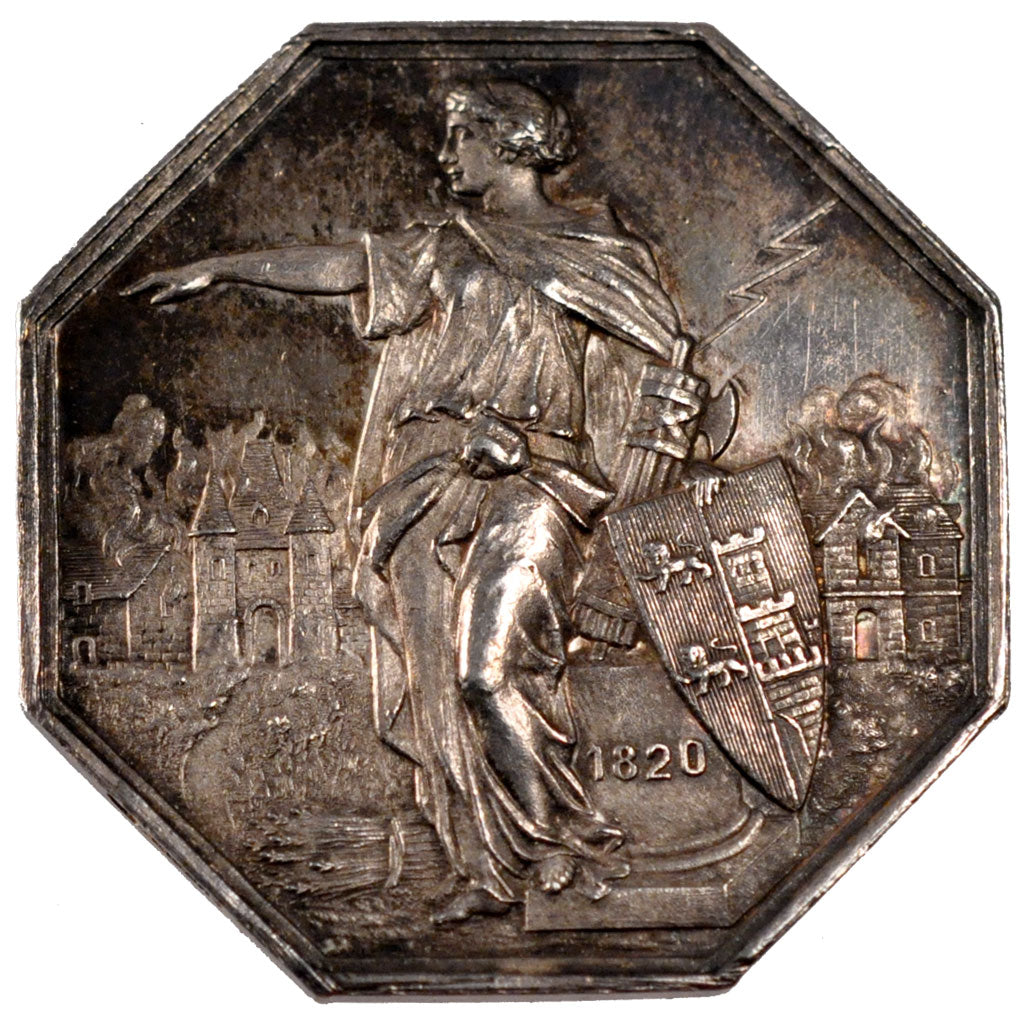 France, Insurance, Token, AU(55-58), Silver, Gailhouste #186, 26.58