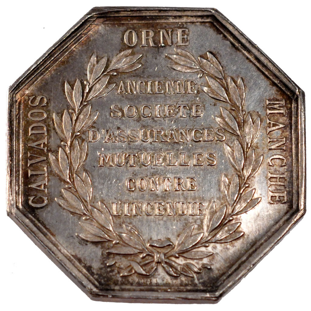 France, Insurance, Token, AU(55-58), Silver, Gailhouste #186, 26.58