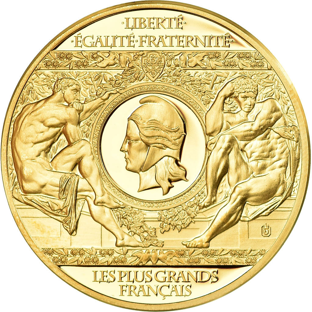 Francia, medaglia, Charles de Gaulle, Les Plus Grands Français, 2013, FDC, Rame