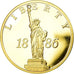 Stati Uniti d'America, medaglia, Statue de la Liberté, FDC, Rame dorato