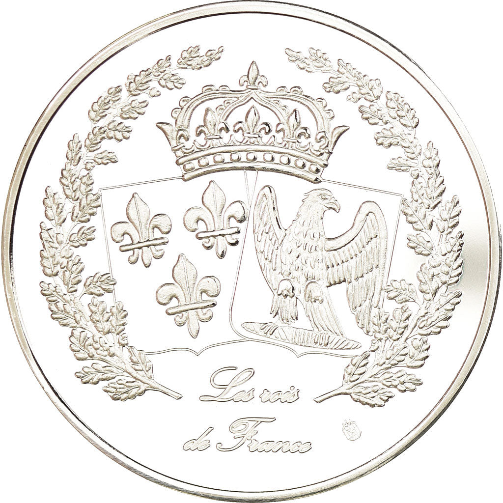 Frankrijk, Medaille, Les rois de France, Louis XIII, FDC, Verzilverd koper