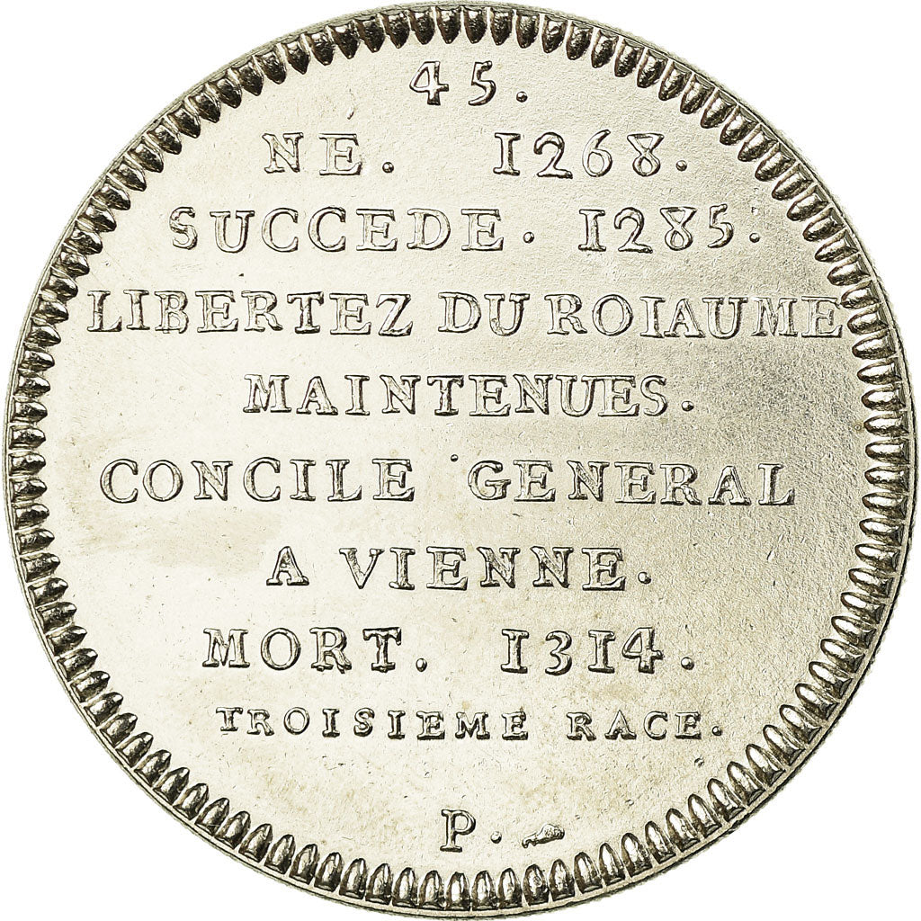 Frankreich, Medaille, Les Rois de France, Philippe IV, STGL, Copper-nickel