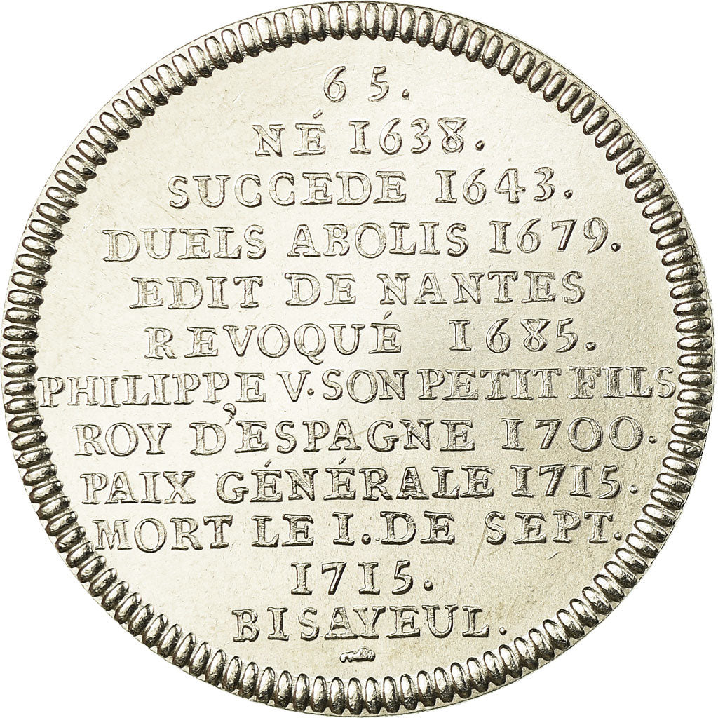 Frankrijk, Medaille, Les rois de France, Louis XIV, FDC, Copper-nickel