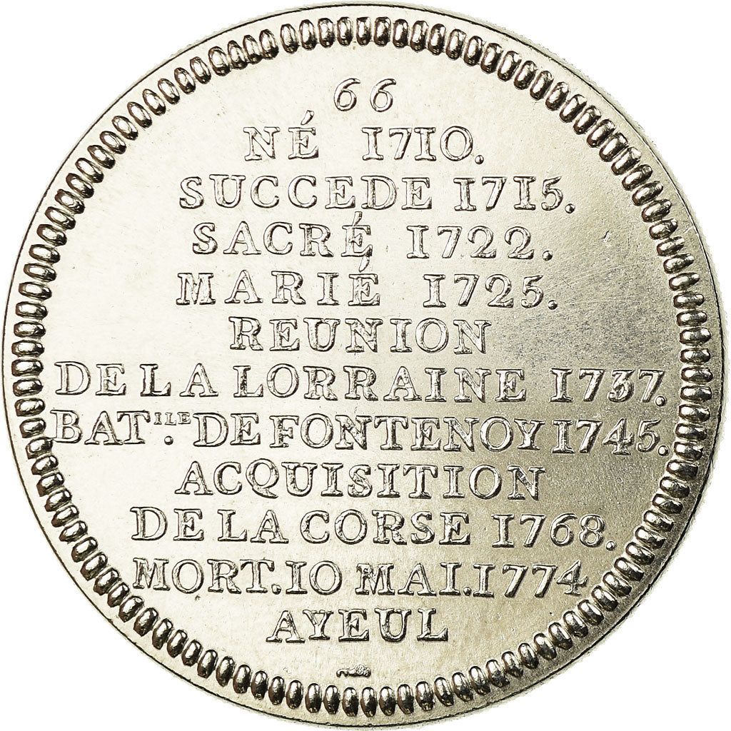 Frankreich, Medaille, Roi de France, Louis XV, STGL, Copper-nickel