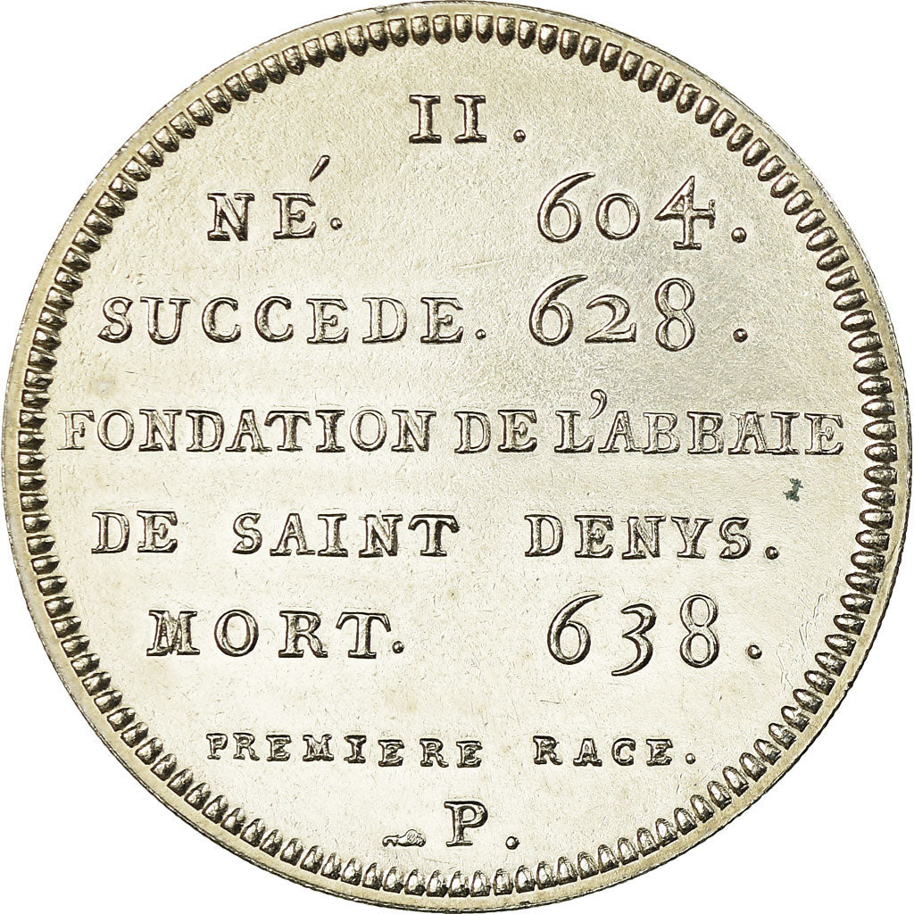 France, Medal, Les Rois de France, Dagobert I, MS(65-70), Copper-nickel